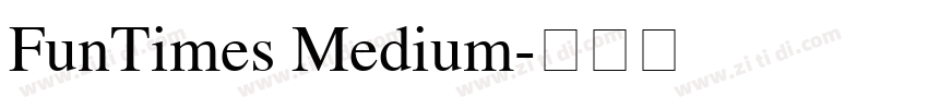 FunTimes Medium字体转换